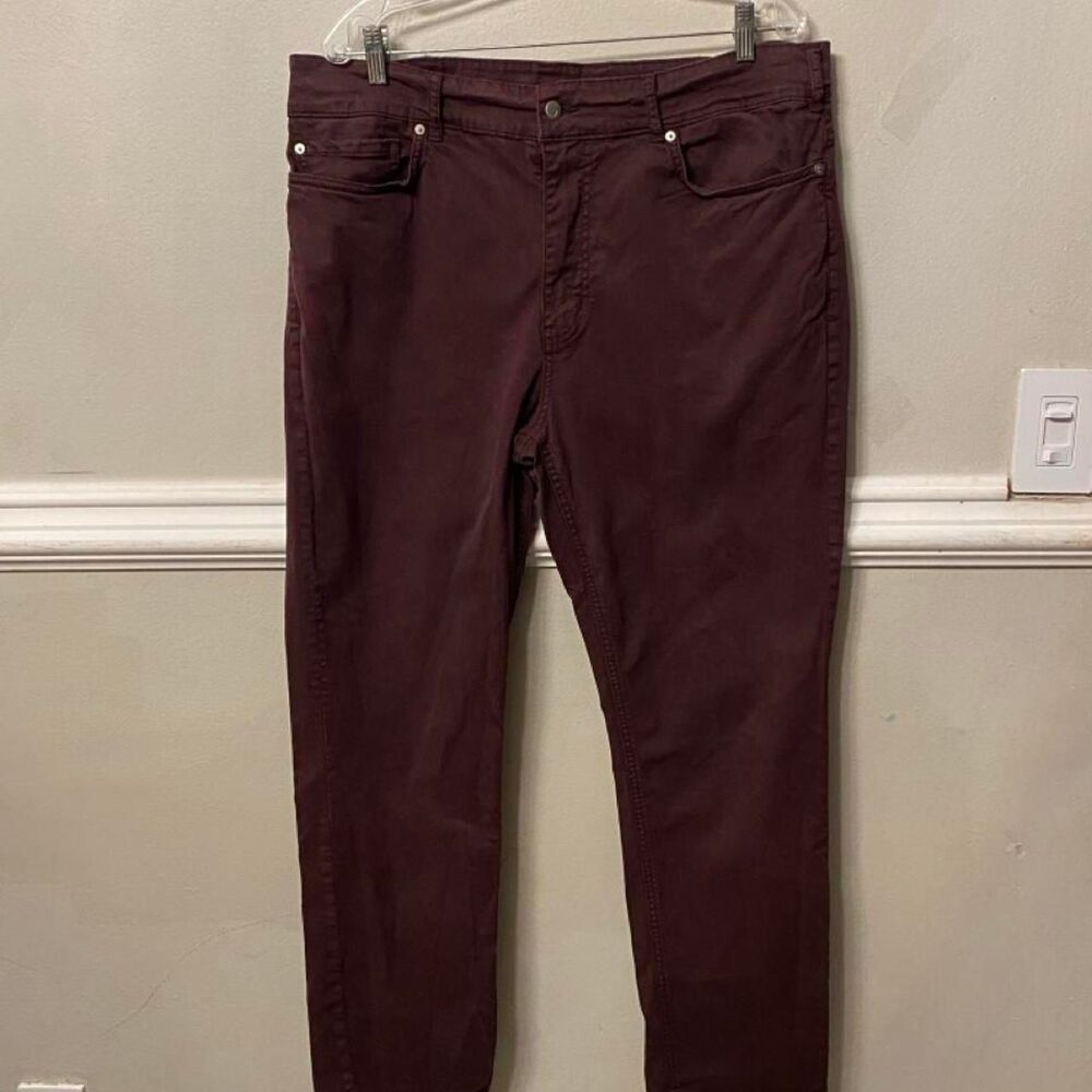 Joe-s-jeans Men's Burgundy and Purple Trousers
